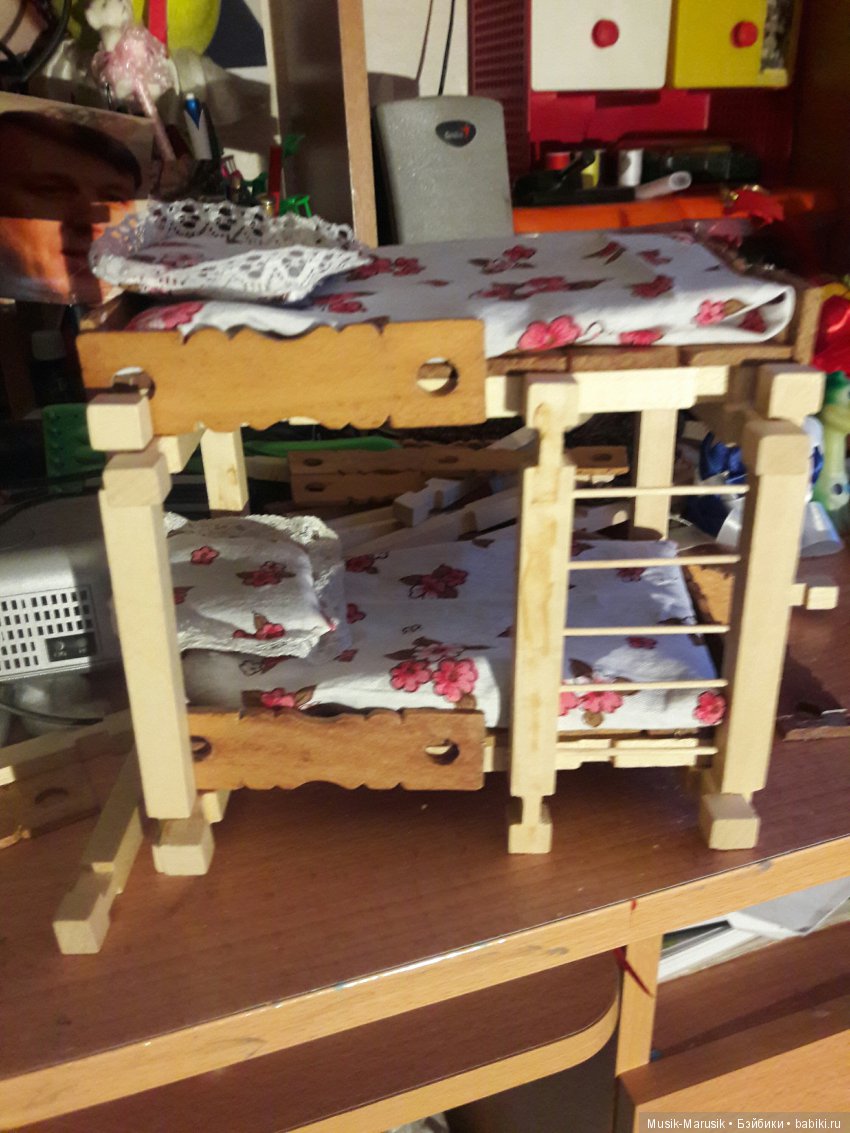 Кровать, кукольная мебель для любимиц (фото 3)