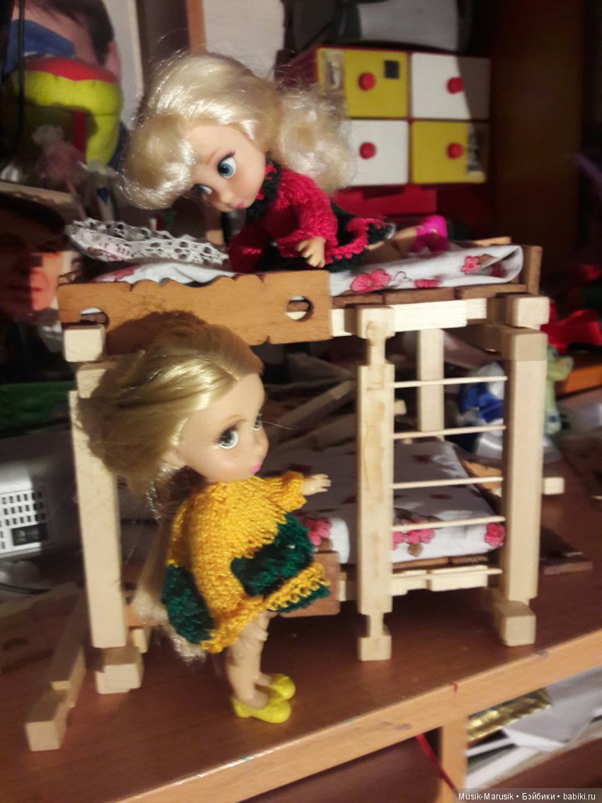 Кровать, кукольная мебель для любимиц (фото 4)