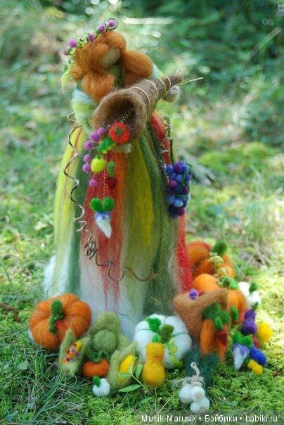 Удивительные куколки из шерсти (фото 4)