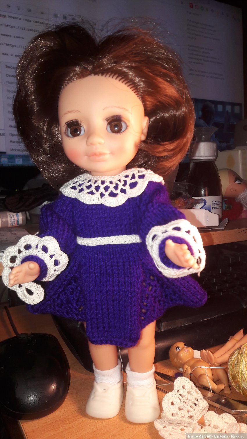 Нарядное платье для Аси — Российские куклы Весна (фото 5)