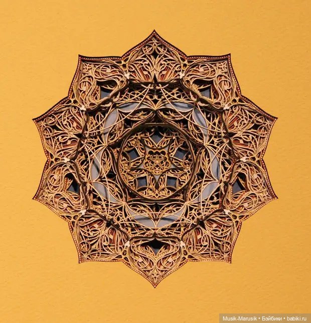 Ажурные витражи из… картона (фото 9)