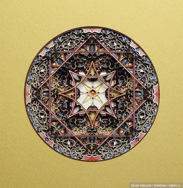 Ажурные витражи из… картона (фото 10)