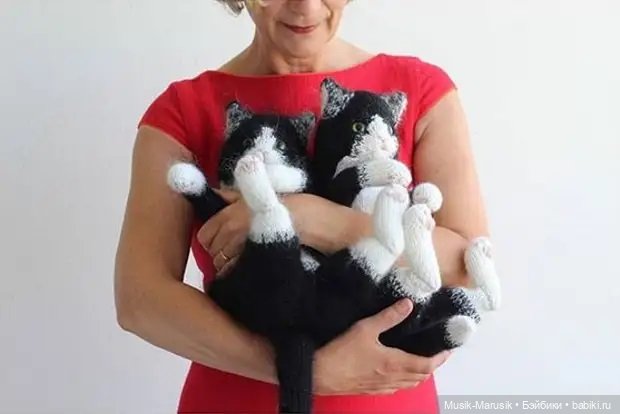Милые котики: такие вязаные лапки и круглые животики «пощекочут» ваше сердце (фото 10)
