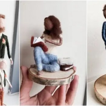 Художница из Нидерландов воссоздает волшебные моменты из жизни с помощью шерсти