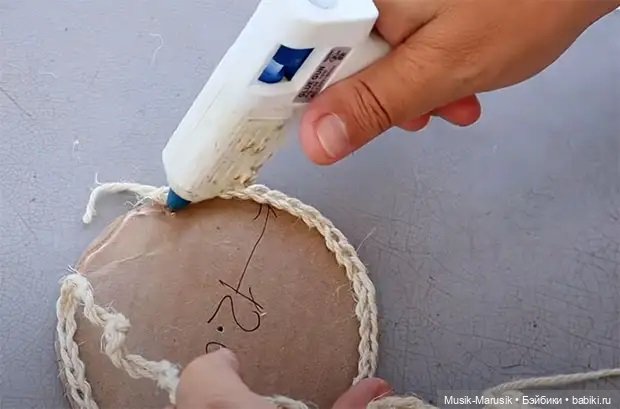 Рождественский домик: джут, картон и немного любви