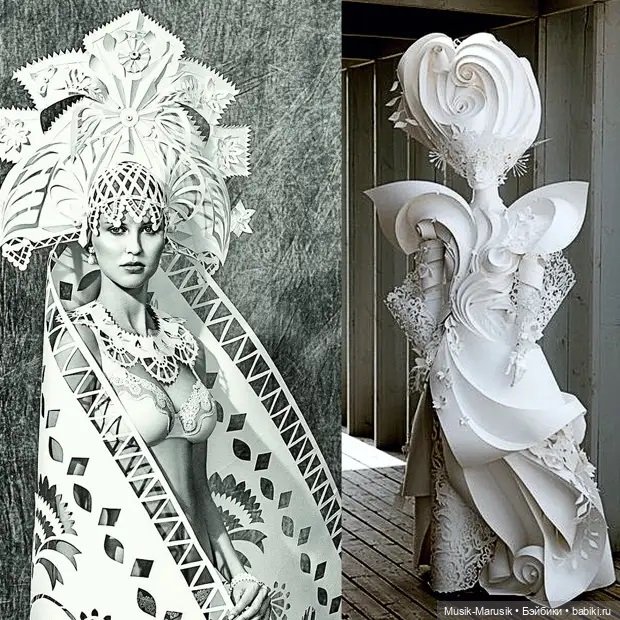 Бумажные модели Аси и Дмитрия Козиных, покоряющие мир