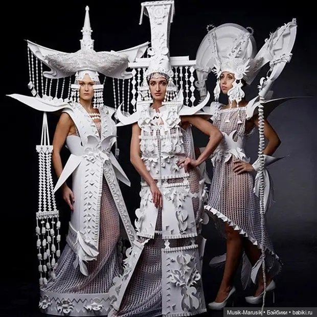 Бумажные модели Аси и Дмитрия Козиных, покоряющие мир