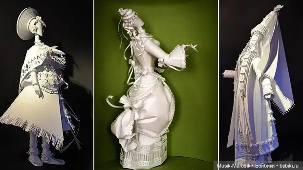 Бумажные модели Аси и Дмитрия Козиных, покоряющие мир