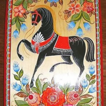 Городецкая роспись для начинающих по дереву: шаблоны с фото