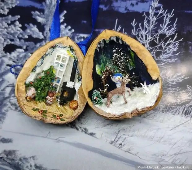 «Сокровища из мусора»: как Елена Иванова создает миниатюры в ореховой скорлупе