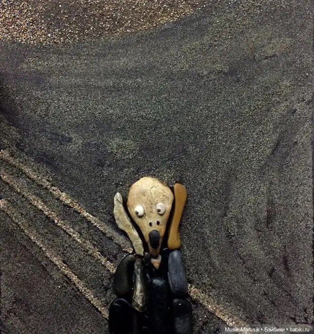 Художник составляет удивительно реалистичные картины из камней, найденных на пляже (фото 3)