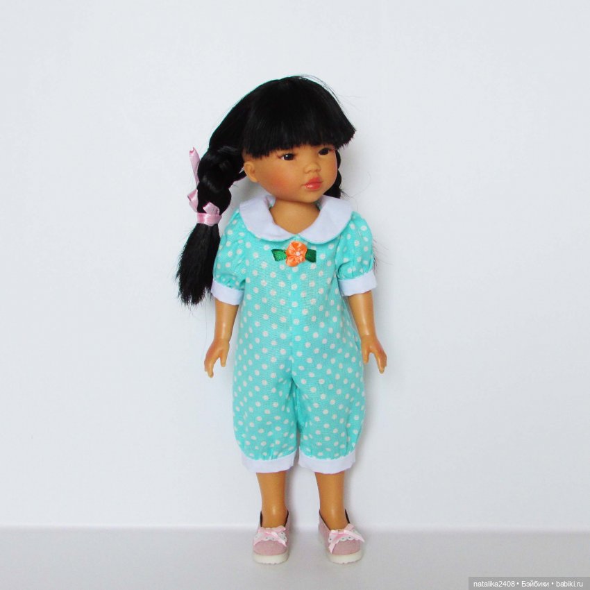 Моя новая переделочка. Кукла Юми 28 см Vestida de azul (фото 4)