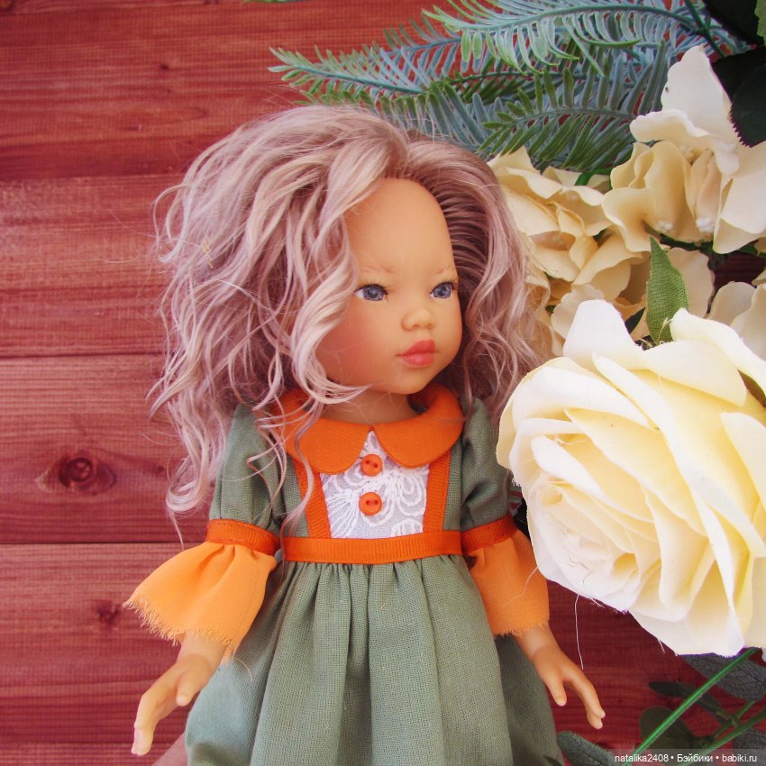 Моя новая переделочка. Кукла Юми 28 см Vestida de azul (фото 6)