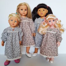 Платье из фланели для куклы Gotz 50 и 36 см