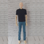 Реалистичные джинсы и футболка для фешен мужчин от Dollshe 44 см