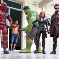 Талантливый фотограф: супергерои у тебя дома