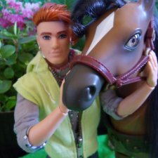 Кен БМР 1959 и лошадь Лив, пара собак).