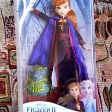 Распаковка  куклы: Анна с троллем. Дисней, Холодное сердце 2. Хасбро. (Hasbro. Disney, Frozen 2).