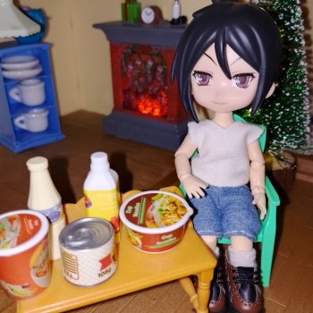 Камин и елочка для Себастиана. Нендороид. Дом Сельвания фемелис.