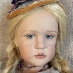 Фарфоровая кукла Jasmin, оригинал Sabine Esche