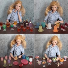 Миниатюра в румбокс для кукол 1/8, 1/6, 1/12