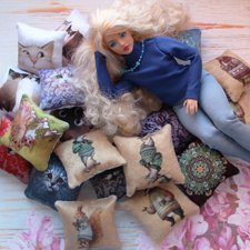 Продам текстильные изделия для кукол 1/12,1/8,1/6 (ковры, подушки)
