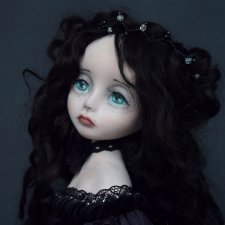 Авторская интерьерная коллекционная  кукла Эления