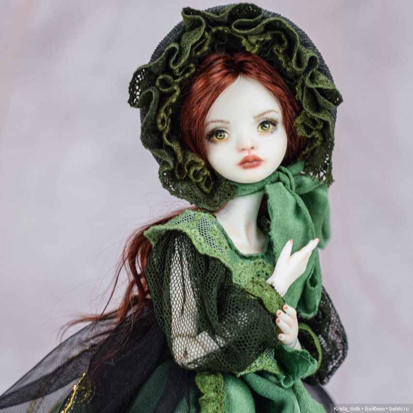 Кукла фарфоровая Луиза — Авторские фарфоровые куклы (OOAK): ручная работа (фото 9)