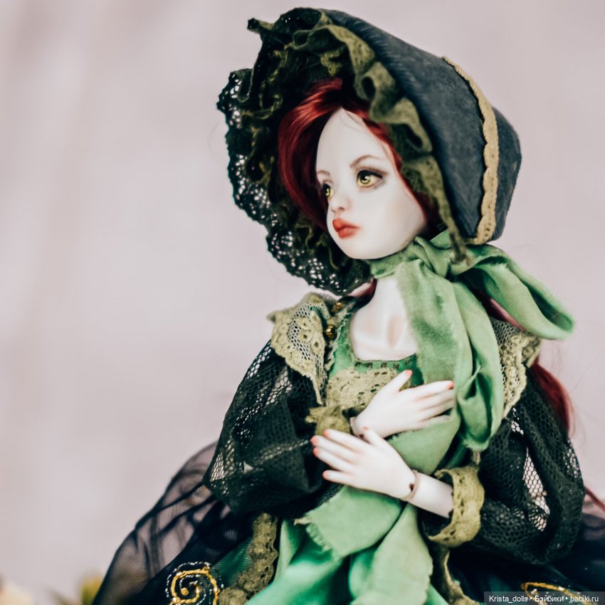 Кукла фарфоровая Луиза — Авторские фарфоровые куклы (OOAK): ручная работа (фото 5)