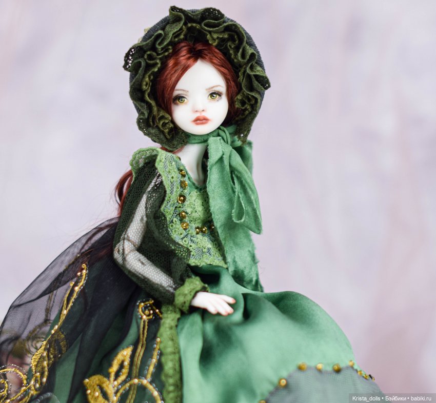 Кукла фарфоровая Луиза — Авторские фарфоровые куклы (OOAK): ручная работа (фото 7)