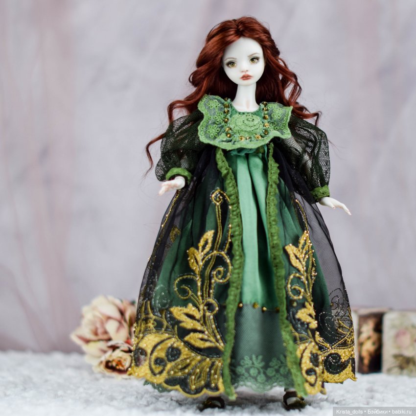 Кукла фарфоровая Луиза — Авторские фарфоровые куклы (OOAK): ручная работа (фото 8)