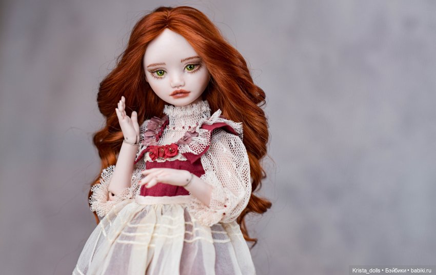 Кукла фарфоровая шарнирная Ксения (фото 4)