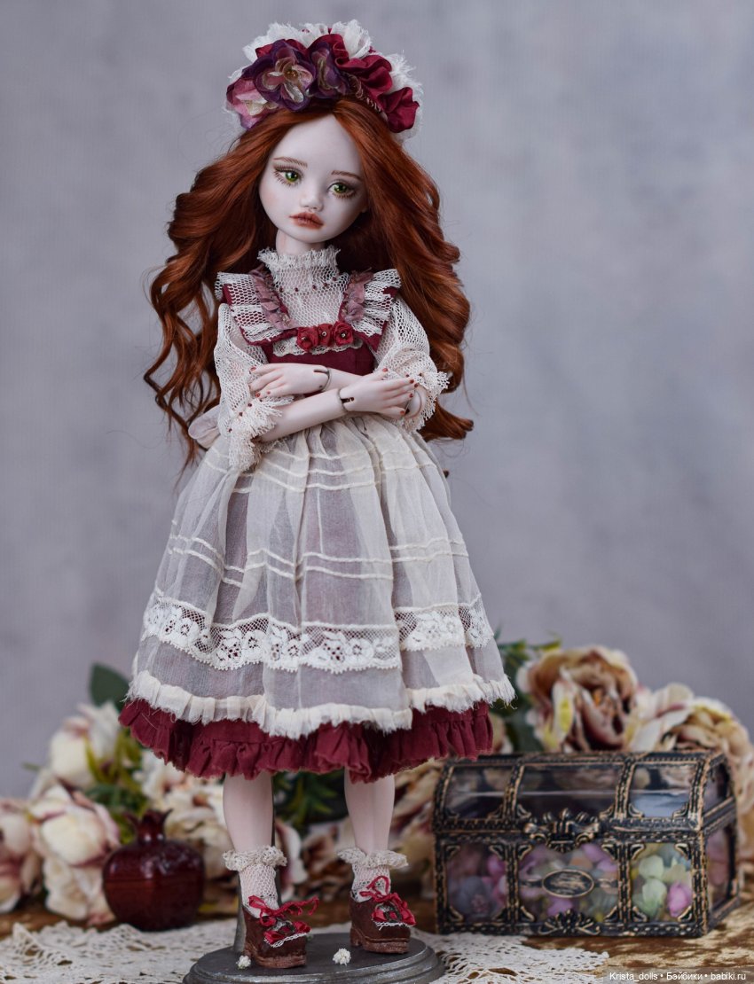 Кукла фарфоровая шарнирная Ксения (фото 7)