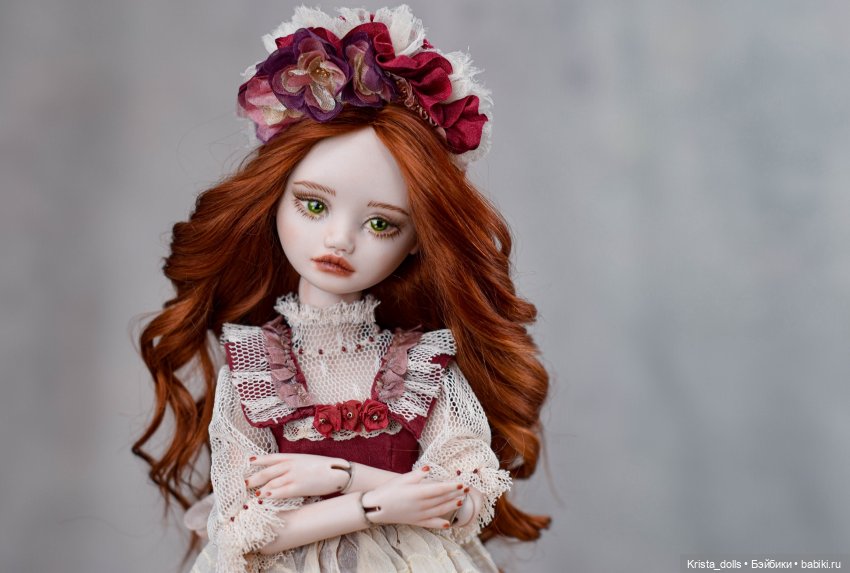 Кукла фарфоровая шарнирная Ксения (фото 3)