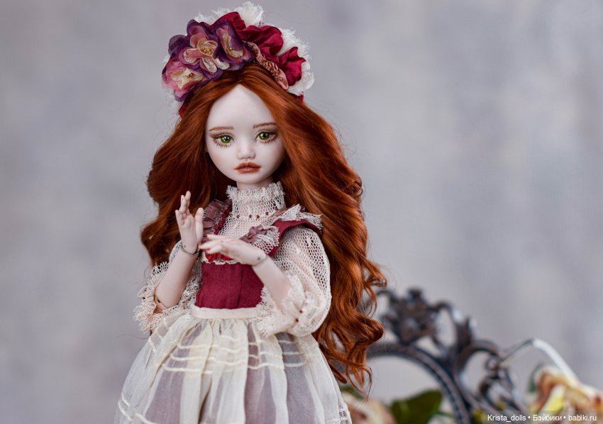 Кукла фарфоровая шарнирная Ксения (фото 5)