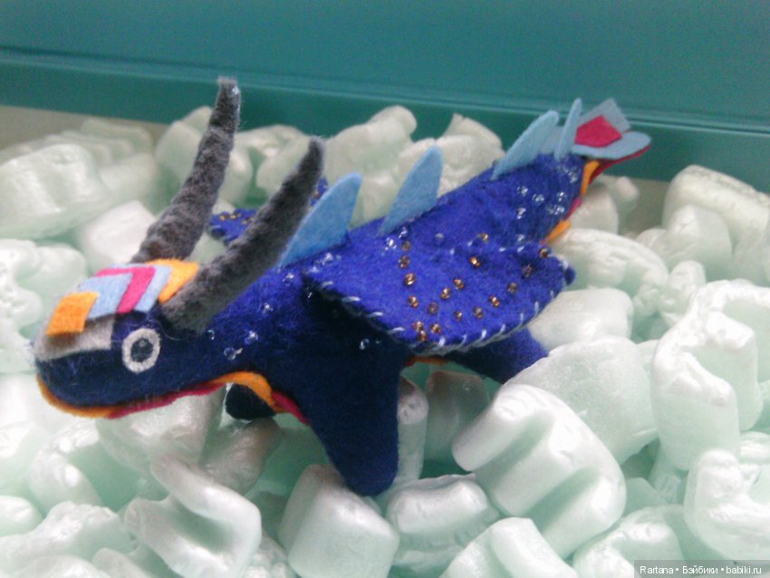 Дракончик — Текстильные игрушки и примитивы: кофейные (фото 2)