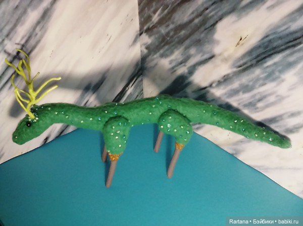 Лесной дракончик — Текстильные игрушки и примитивы: кофейные