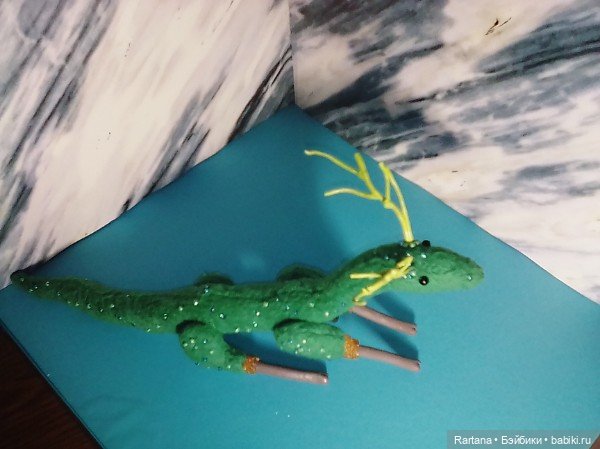 Лесной дракончик — Текстильные игрушки и примитивы: кофейные (фото 6)