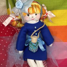 Моя новая куколка из ткани Кнопочка