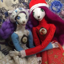 Вот и готовы мои новогодние кошечки-сестрички