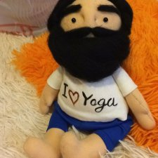 Как я сшила бородатую куклу