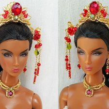 Украшения в китайском, индийском стиле для кукол барби, Integrity toys, бжд, для кукол 30-65 см