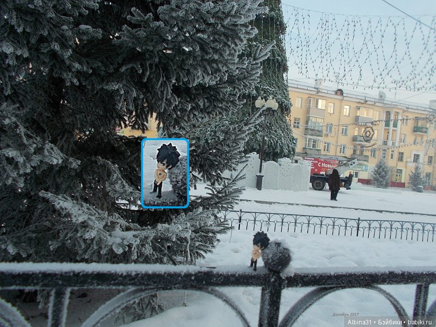 Городские зарисовки... Ёлка и парк имени 1 мая