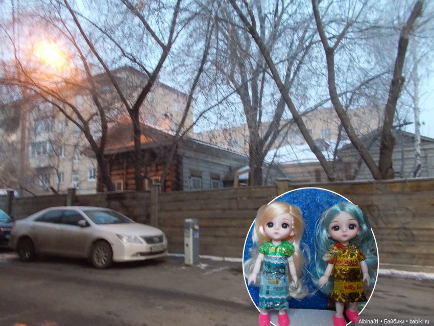 Городские зарисовки осень, зима 2020 год и куклы