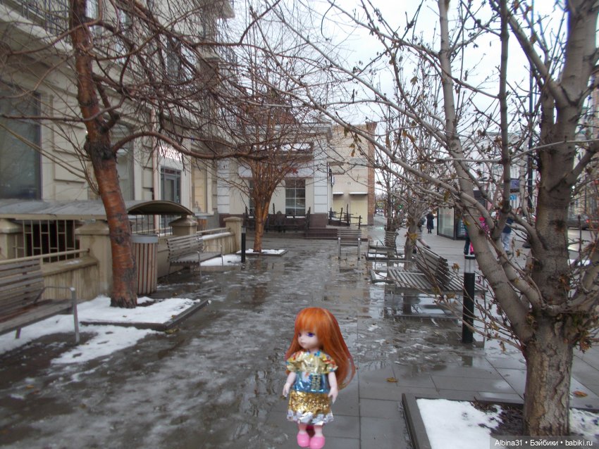 Городские зарисовки осень, зима 2020 год и куклы (фото 6)