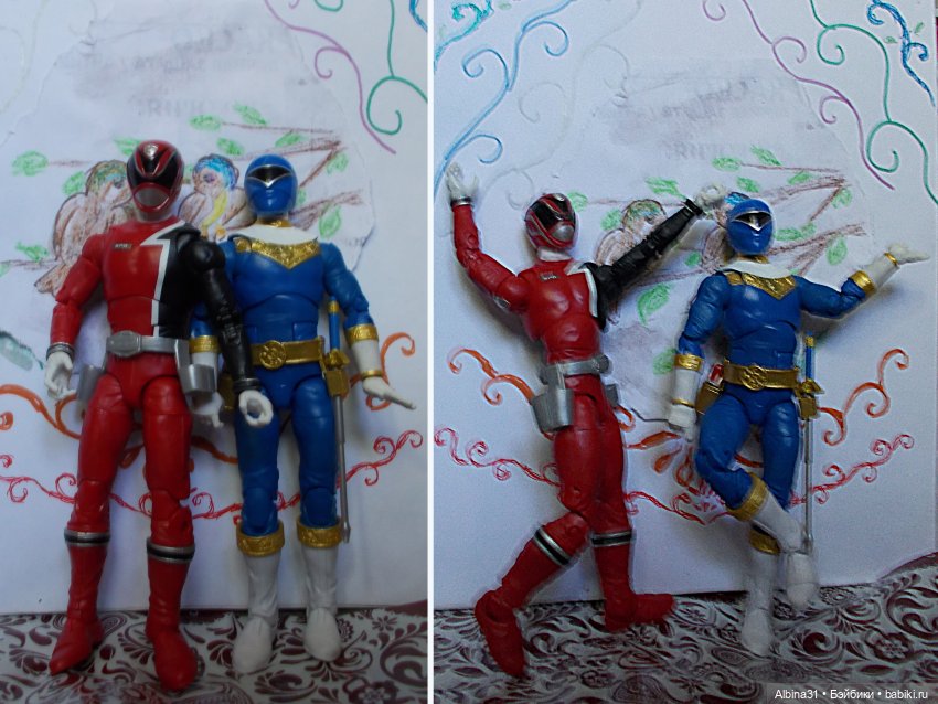 Цветные рейнджеры — Разные шарнирные куклы (не БЖД): редкие