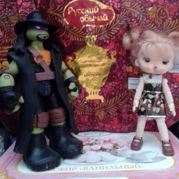 Самовар и куклы