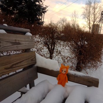 Готовимся к Новому году. Костюм лисёнка