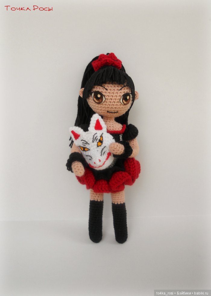 Вязанная куколка Су-метал - Судзука Накамото, группа Babymetal (фото 7)