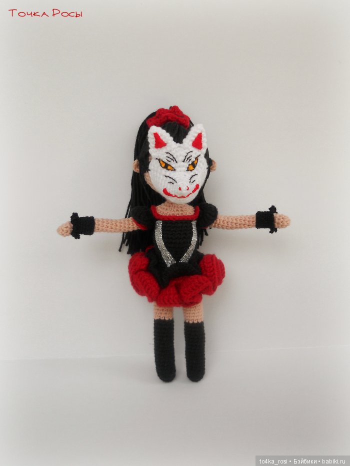 Вязанная куколка Су-метал - Судзука Накамото, группа Babymetal (фото 4)